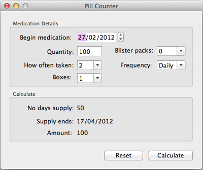 Pill counter icon Pill counter icon